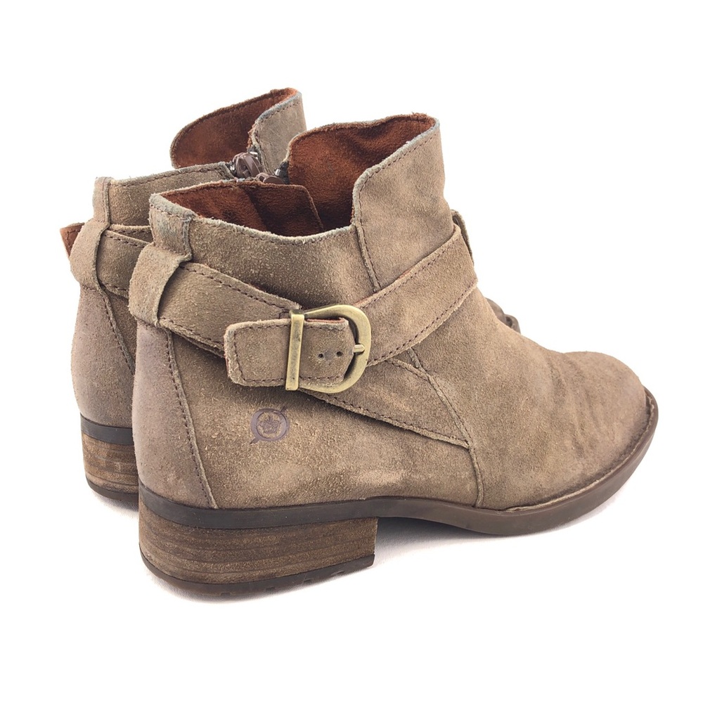 Born Jorgette Taupe Leather Ankle Boots 7.5M - Picture 5 of 15